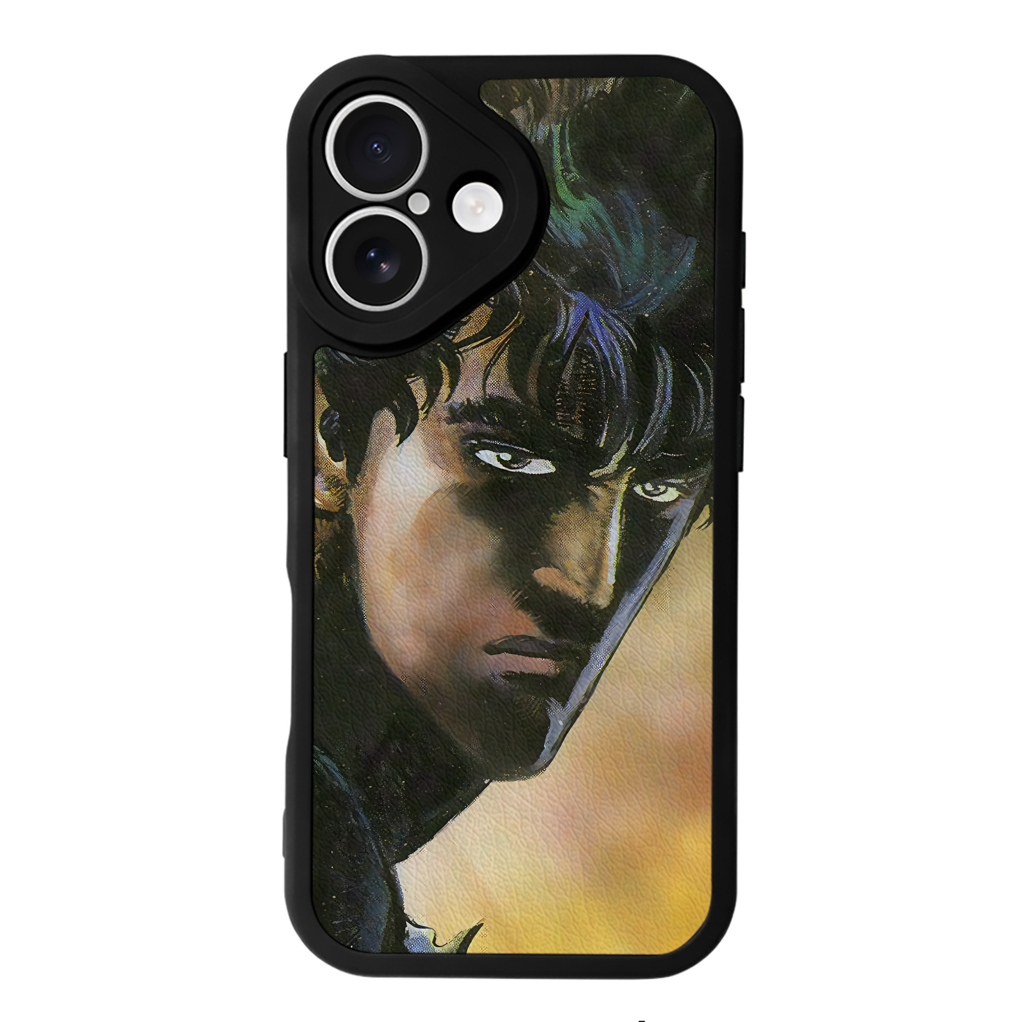 （画像用） 北斗の拳 Fist of the North Star 【iPhone 16シリーズ対応】シリコンスマホケース（レザー調） 材質：シリコン